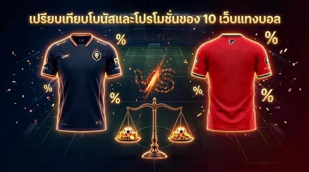 เปรียบเทียบเว็บแทงบอลออนไลน์ ค่าน้ำสูง